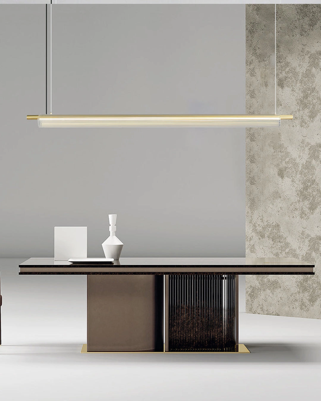 Modern Linear Handing LED Pendant lights - Gold