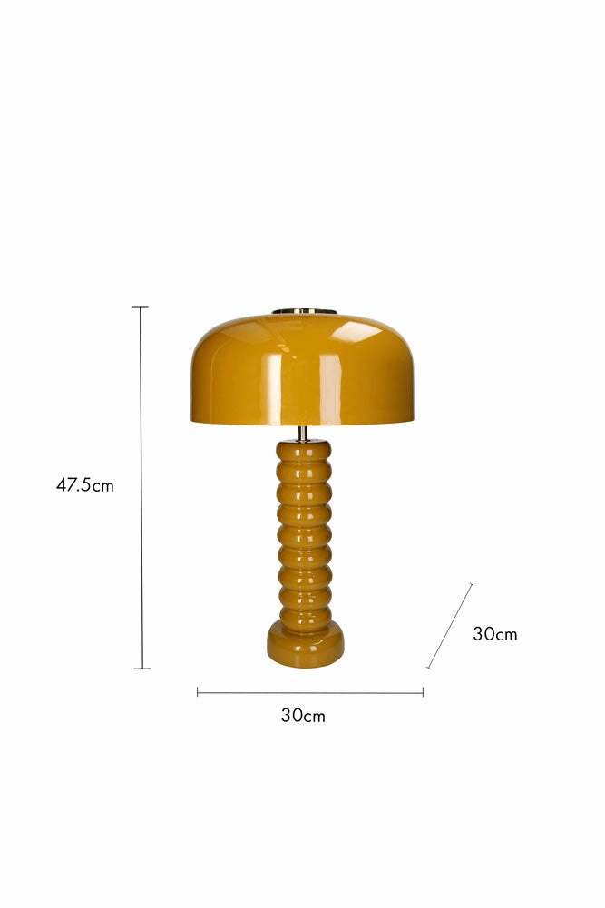 Modern Metal Mustard Table Lamp