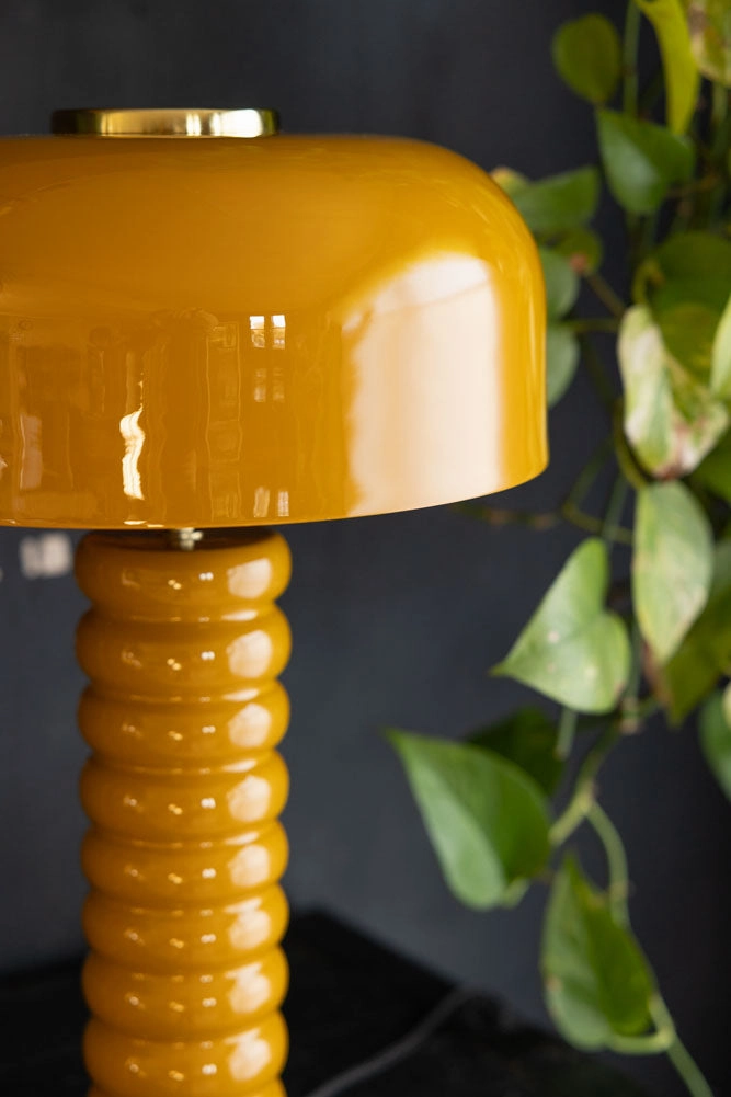 Modern Metal Mustard Table Lamp