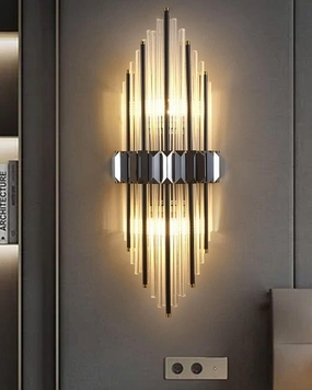 Modern Prism Glass Wall Light - Blackmodern wall lamp,smart wall lamp