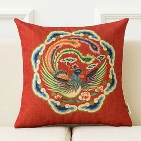 Modern Red Oriental Throw Cushionhome decoration ,modern home decor 