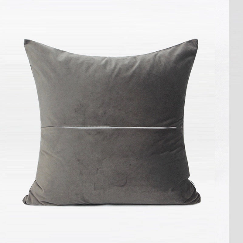 Modern Taupe and Grey Throw Cushion