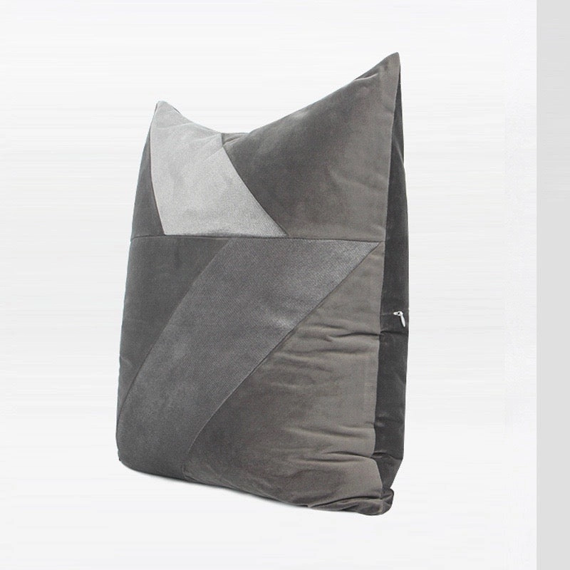 Modern Taupe and Grey Throw Cushion