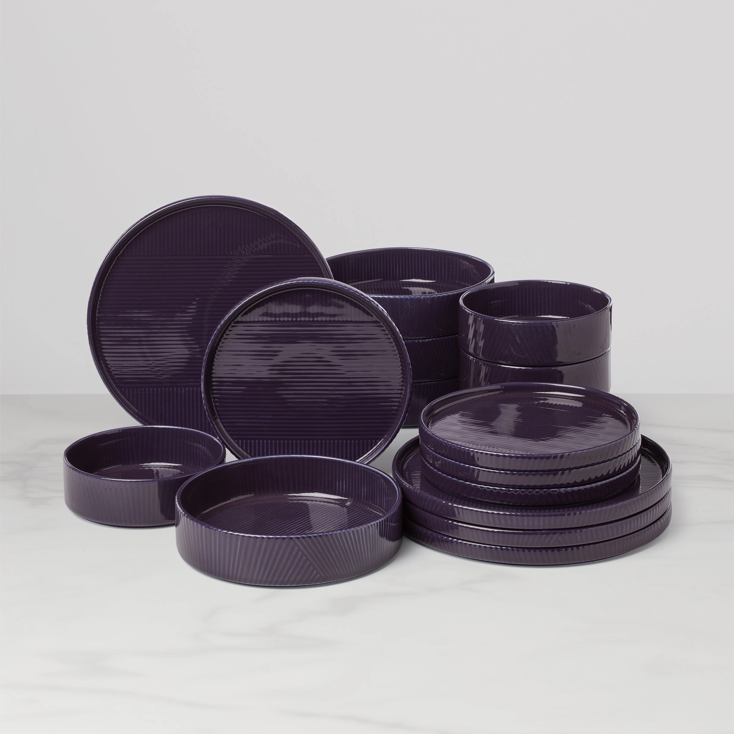 Modulus Nightshade 16-Piece Dinnerware Setmodern kitchen decor ,kitchen dinner set ,dinnerware 
