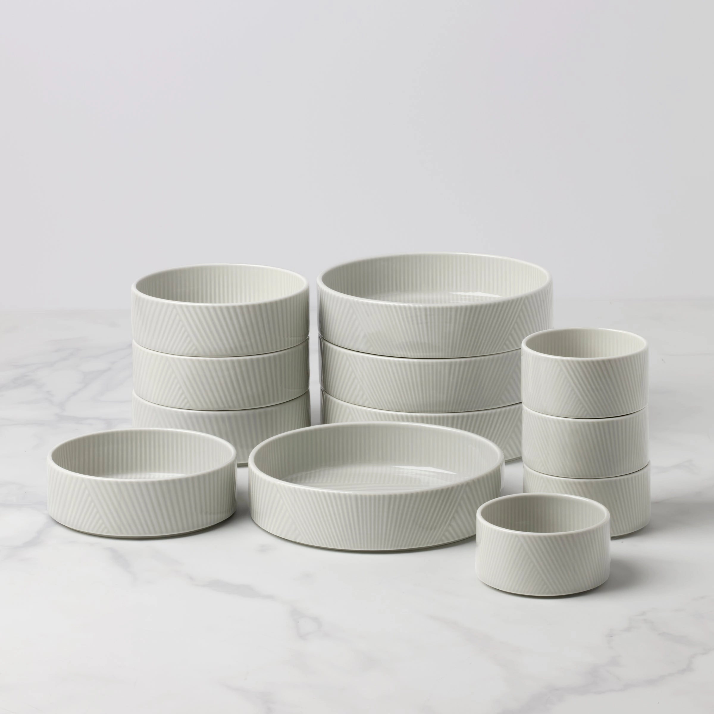 Modulus Vapor 12-Piece Bowl Setmodern kitchen decor ,kitchen dinner set ,dinnerware 