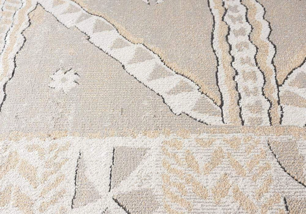 Moema Beige And Grey Transitional Tribal Rug *NO RETURNS UNLESS FAULTY