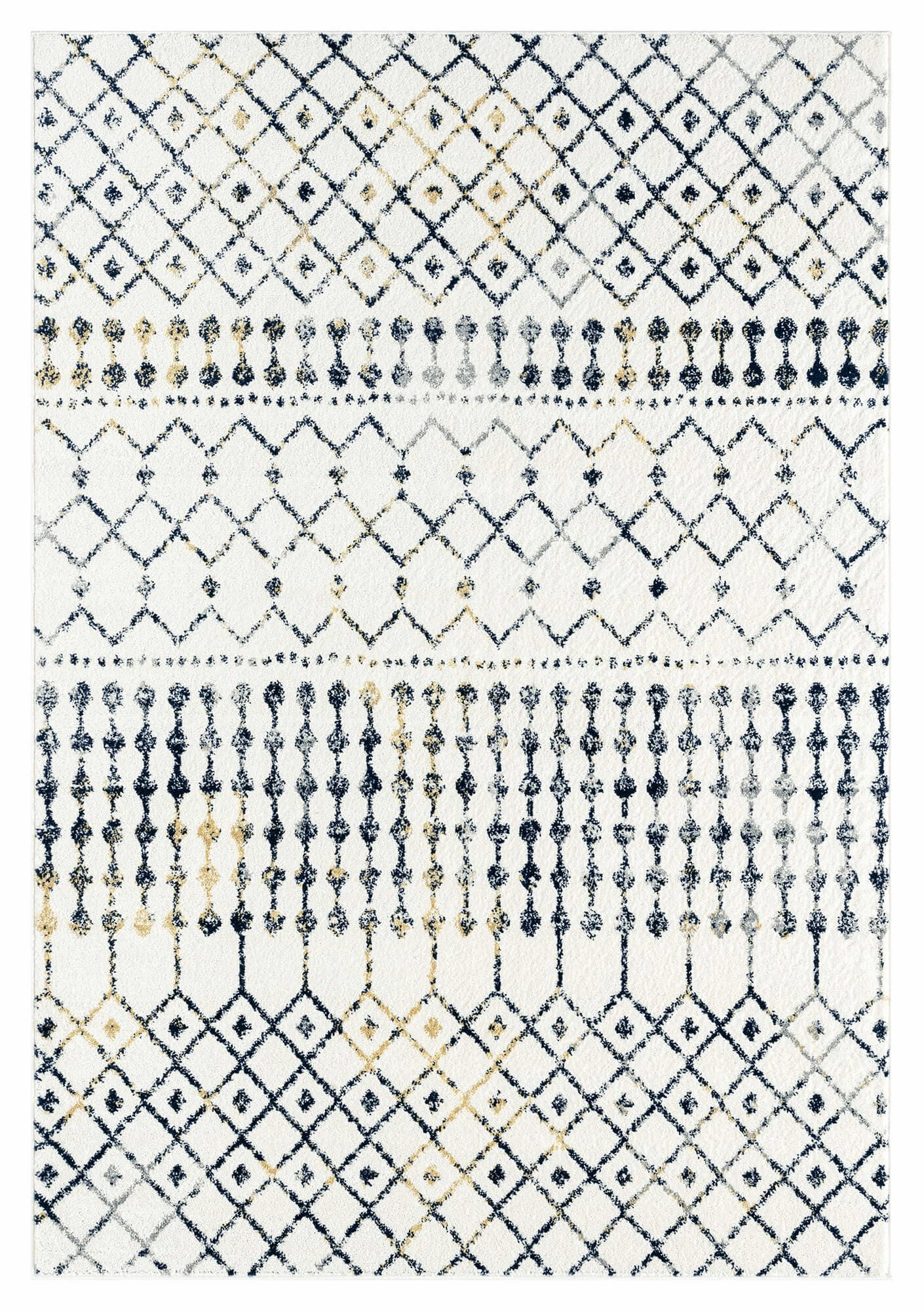 Molly Multi-Colour Tribal Diamond Rug *NO RETURNS UNLESS FAULTYmodern color block patchwork rug