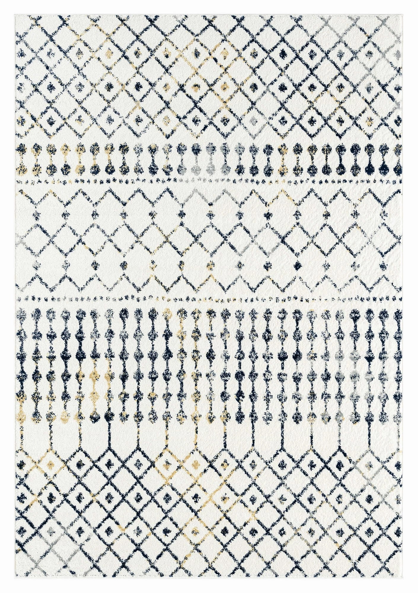 Molly Multi-Colour Tribal Diamond Rug *NO RETURNS UNLESS FAULTYmodern color block patchwork rug
