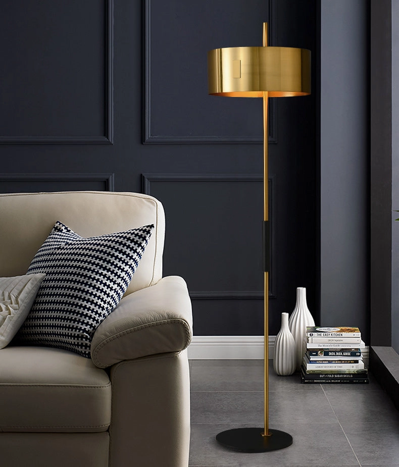Mondo Gold and Black Floor Lamp