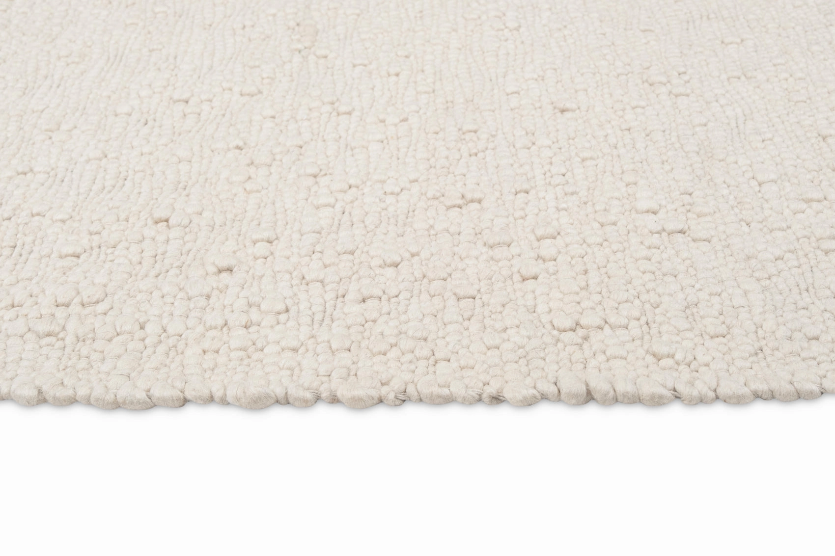 Monti Cream Textured Handmade Wool Rug