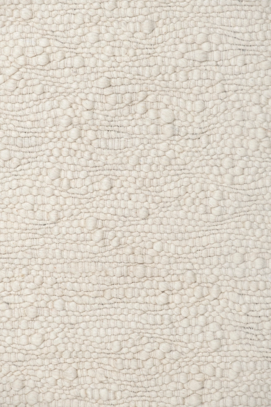 Monti Cream Textured Handmade Wool Rug