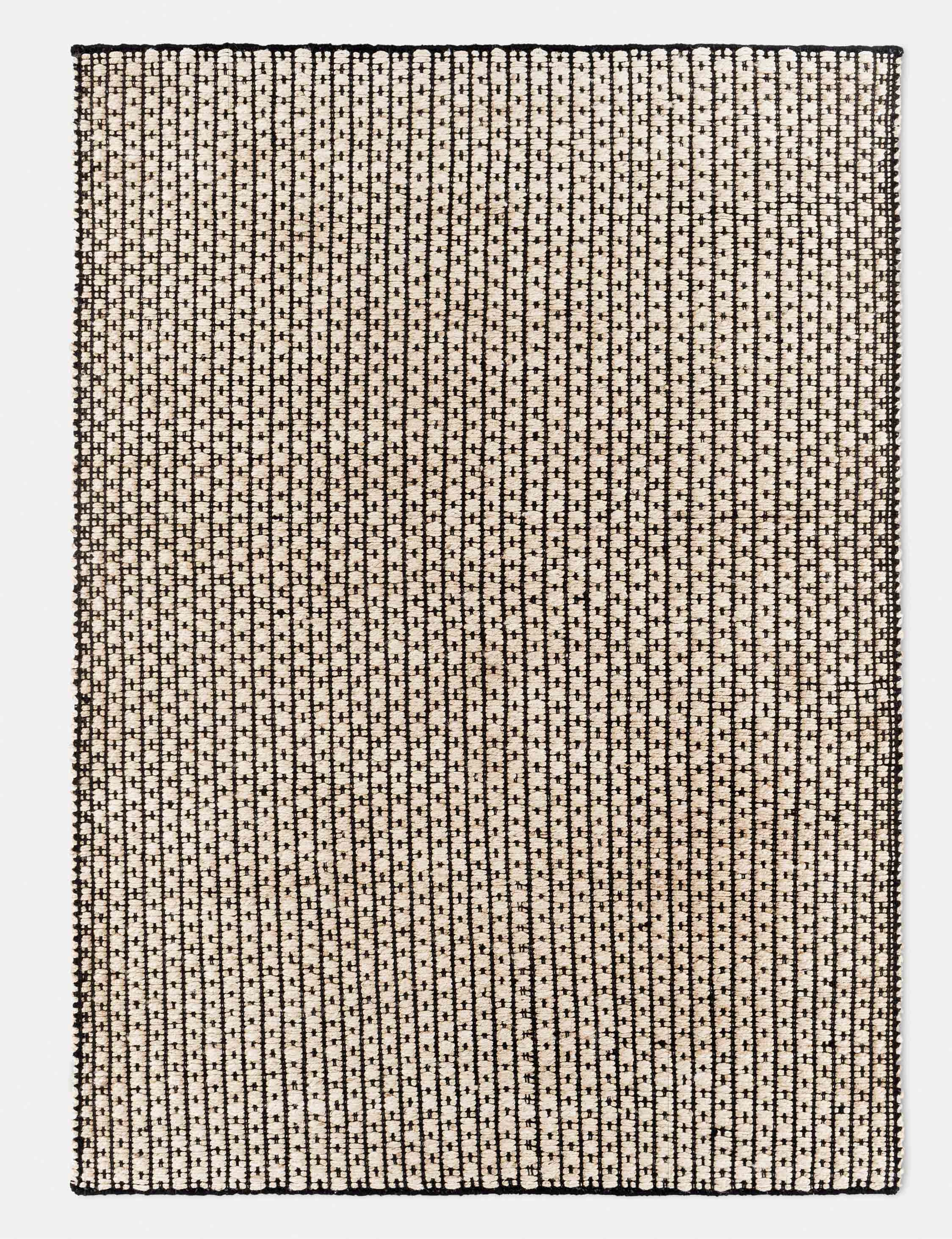 Montoya Handwoven Jute Rugmodern color block patchwork rug