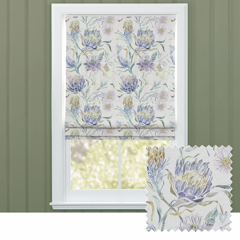 Moorehaven Printed Cotton Made to Measure Roman Blinds Skylarkbedding sets ,throw blankets 