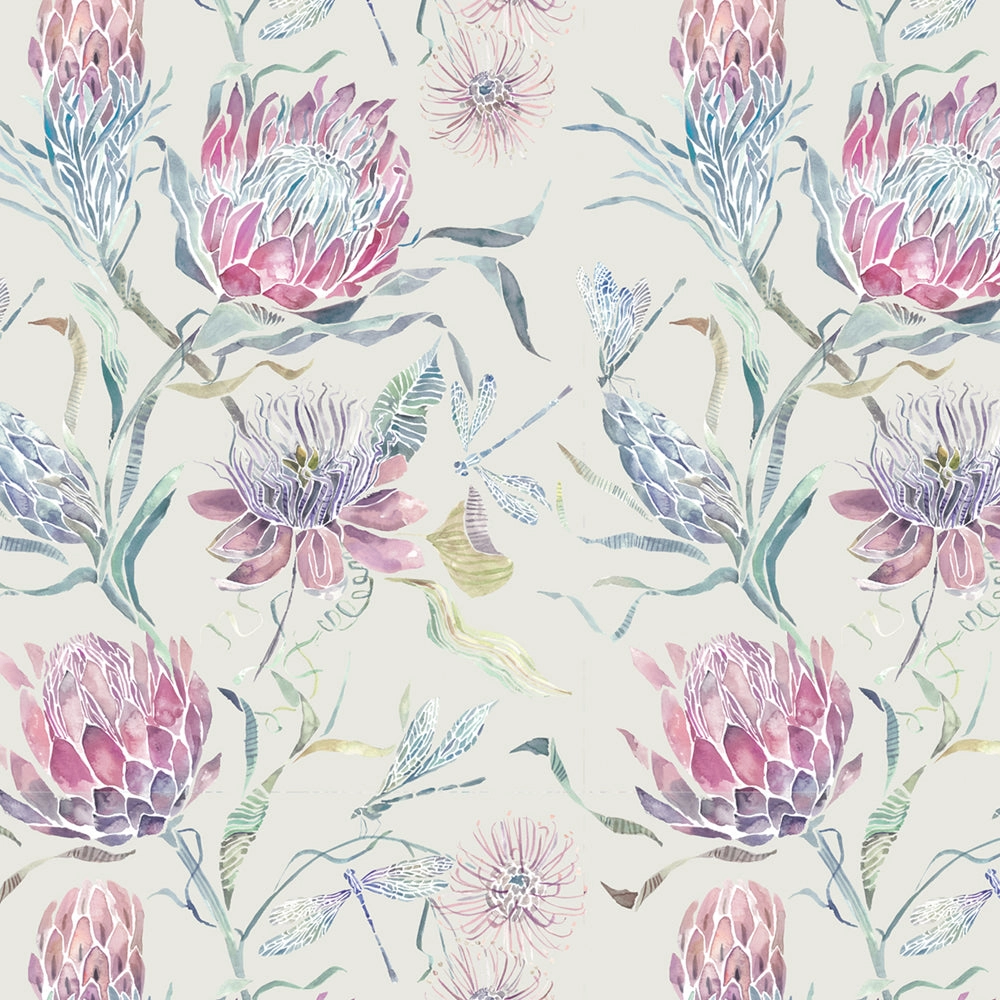 Moorehaven Printed Made to Measure Curtains Loganberry