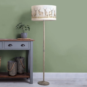Moorland Stag Eva & Solensis Complete Floor Lamp Grey/Linenmodern home decor ,home decor for bedroom 
