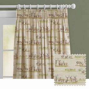 Moorland Stag Printed Made to Measure Curtains Linenbedding sets ,throw blankets 