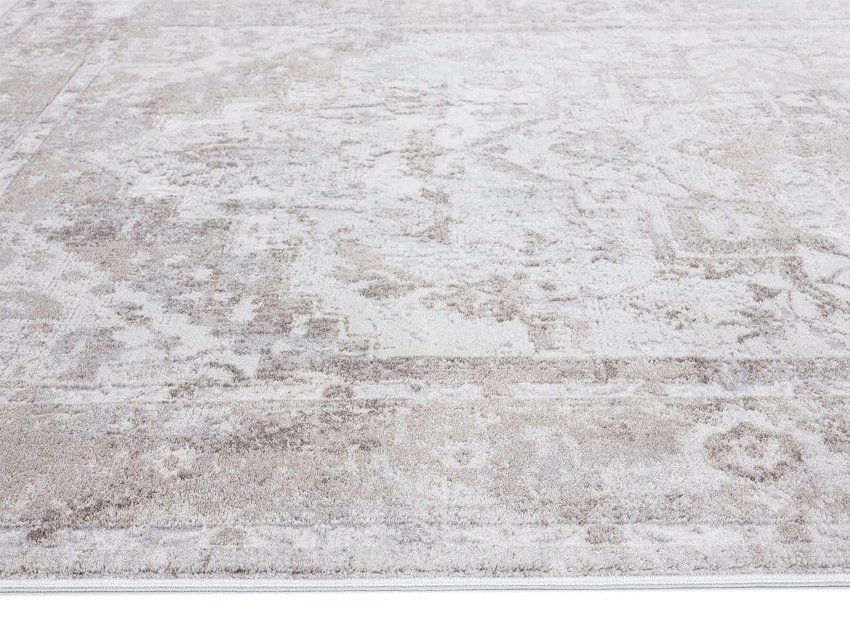 Morgan Beige and Brown Transitional Distressed Medallion Runner Rug *NO RETURNS UNLESS FAULTY