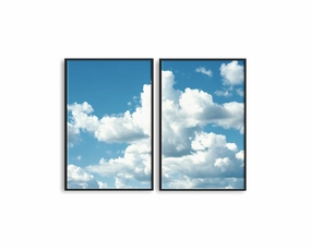 Morning Clouds Set Includes Two Printsnordic style wall decor