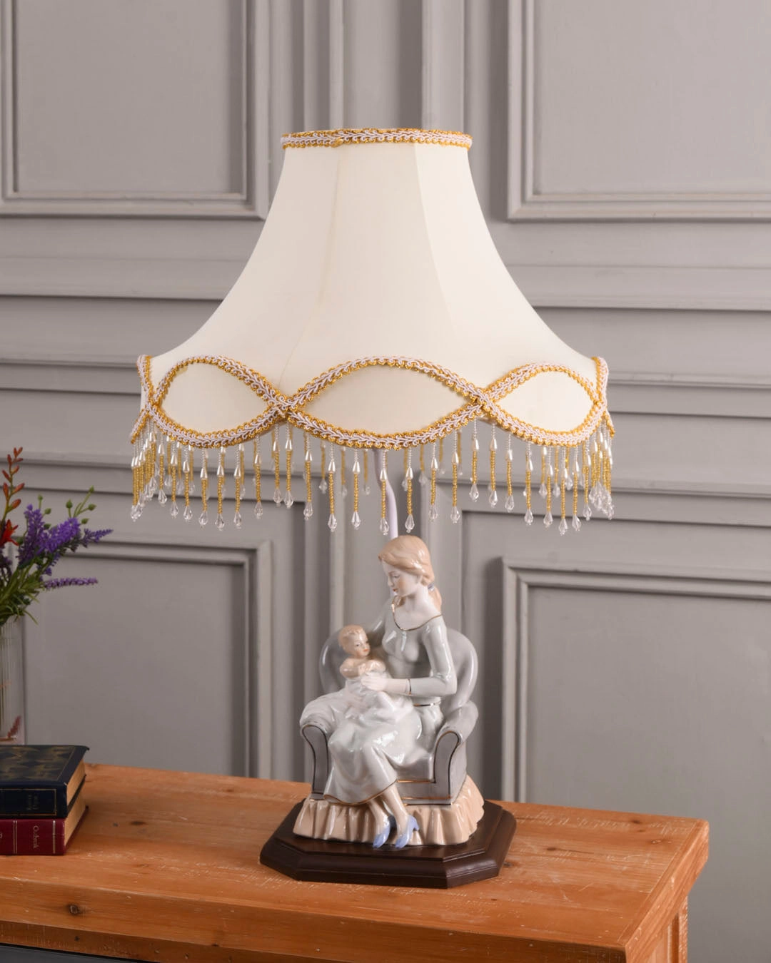 Mothers Embrace - Fine Porcelain Table Lampmodern wall lamp,smart wall lamp