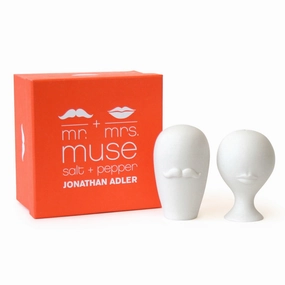 Mr. & Mrs. Muse Salt & Pepper Setmodern kitchen decor ,kitchen dinner set ,dinnerware 