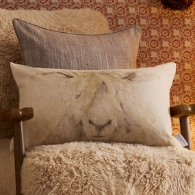 Mr Wooly Printed Cushion Naturalbedding sets ,throw blankets 