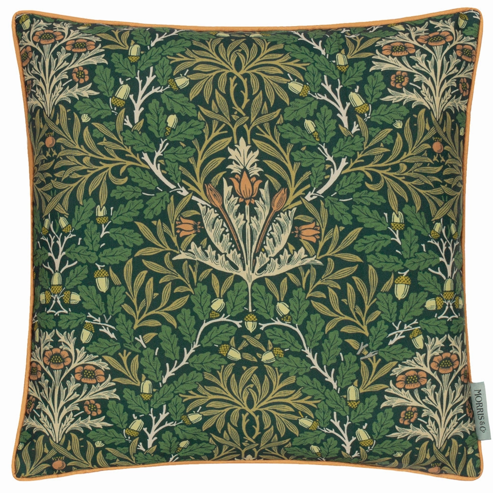 Multi Acorn Printed Outdoor Cushion Forest/Leaf Green