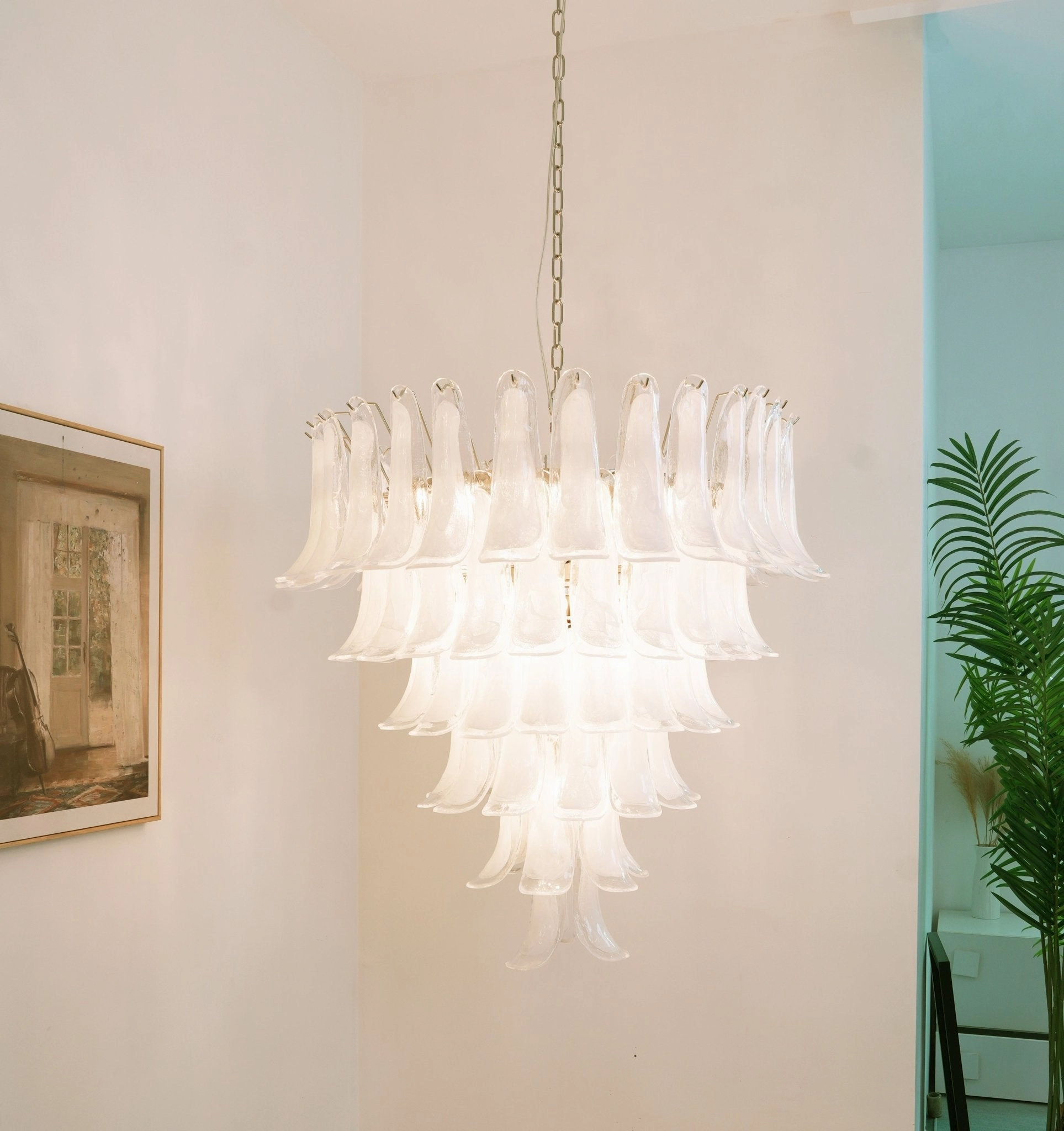 Murano Glass Petals Chandelier