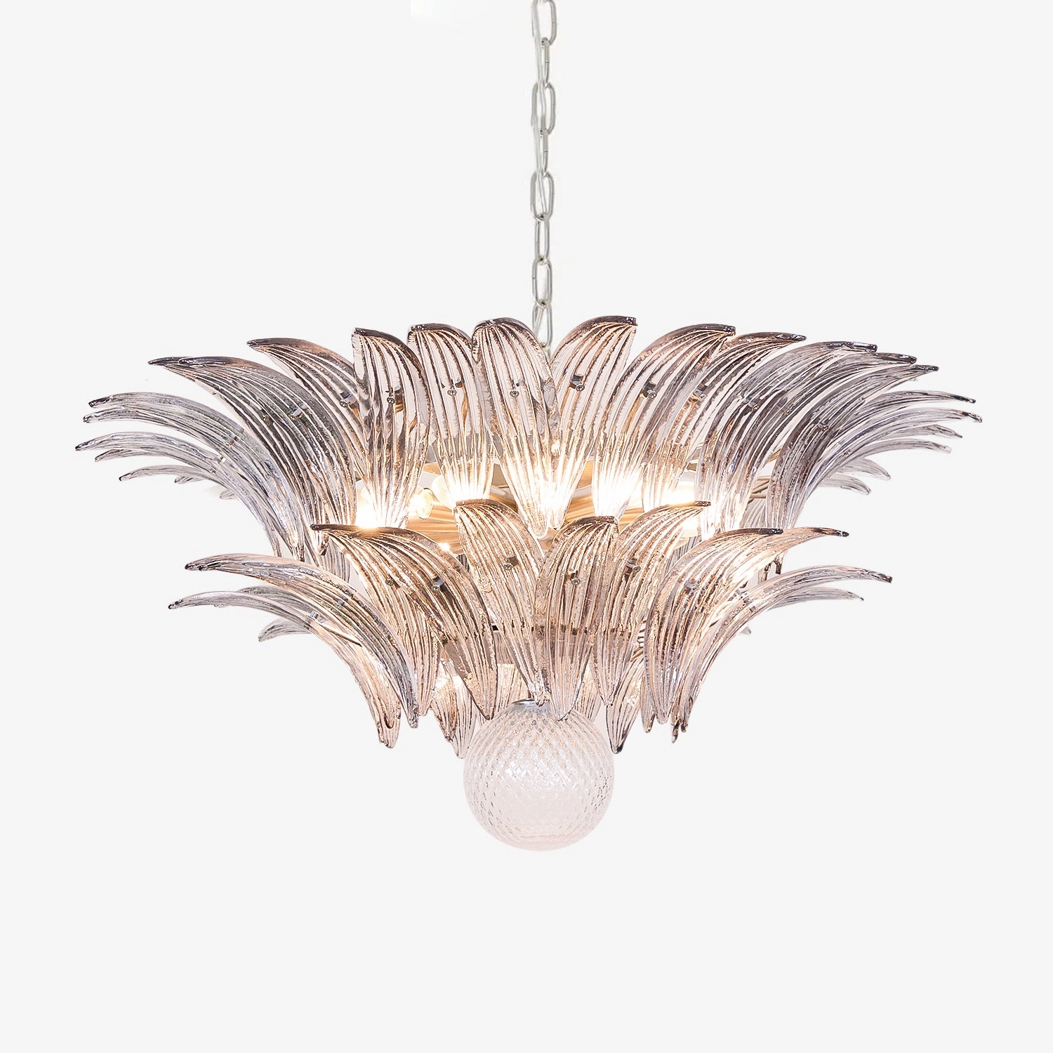 Murano Palmette Transparent Chandelierrustic chandelier,bedroom chandelier 