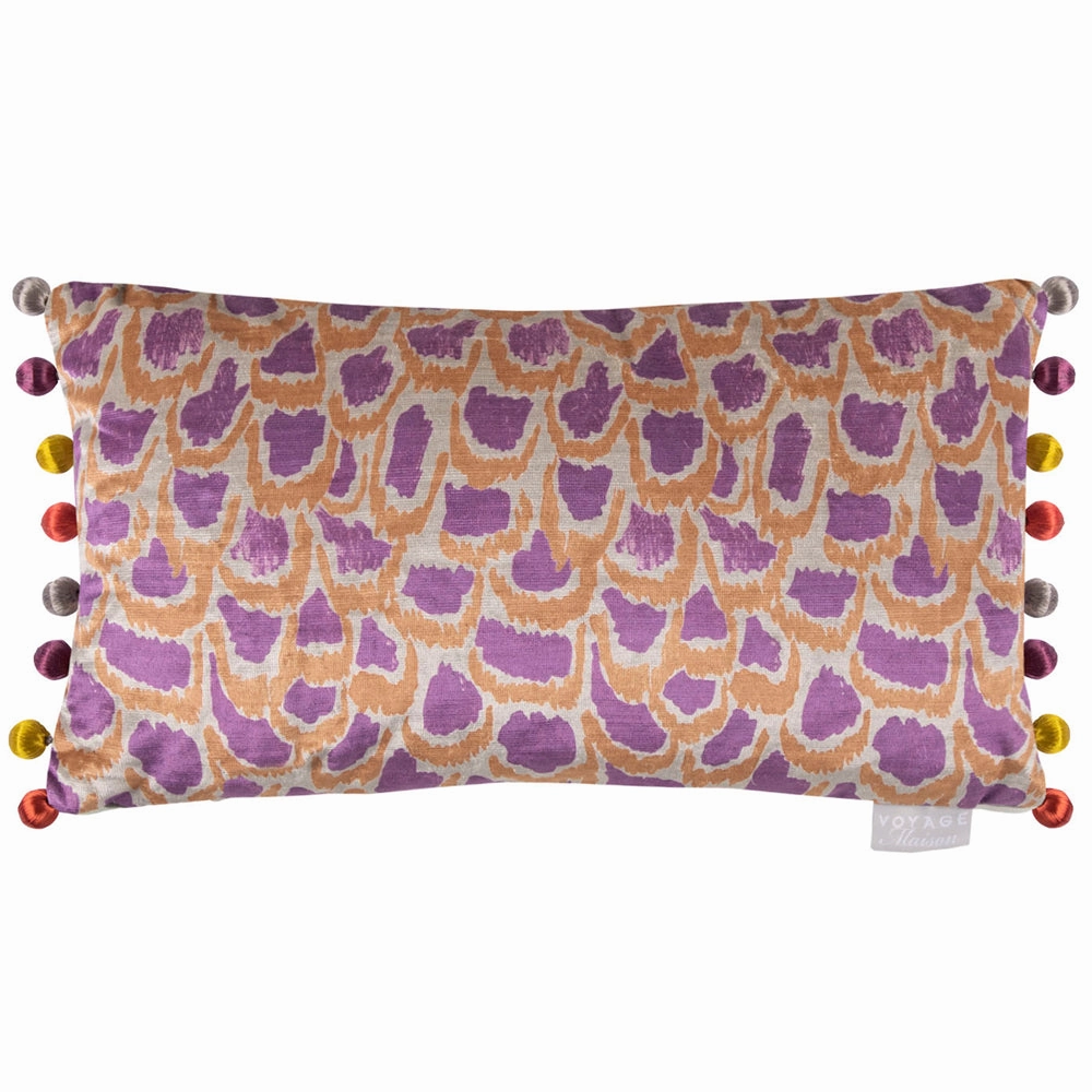 Nada Printed Feather Cushion Bronze