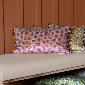 Nada Printed Feather Cushion Bronzebedding sets ,throw blankets 