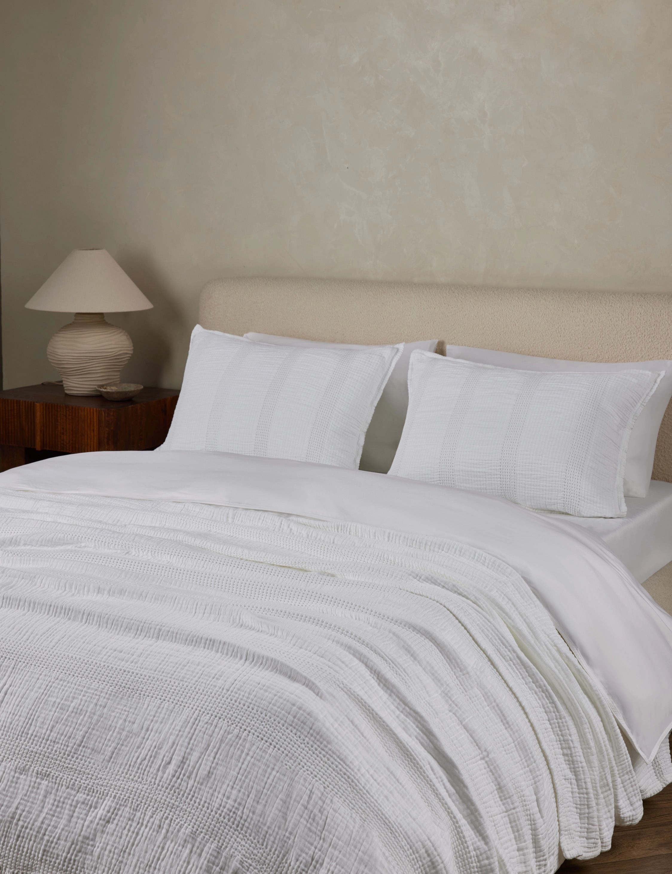 Nantucket Cotton Matelass Coverlet by Pom Pom at Home