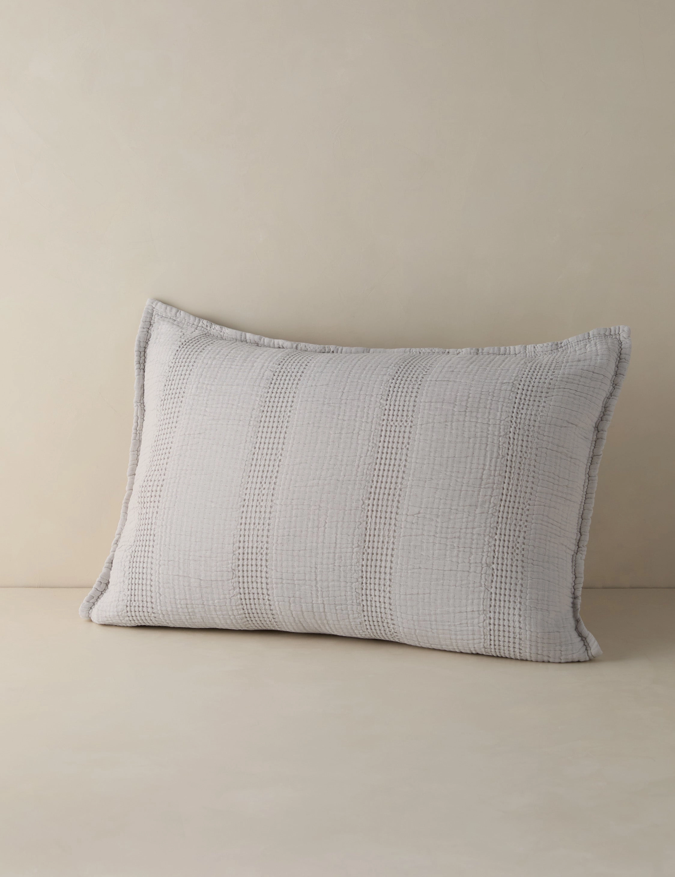 Nantucket Cotton Matelass Sham by Pom Pom at Home