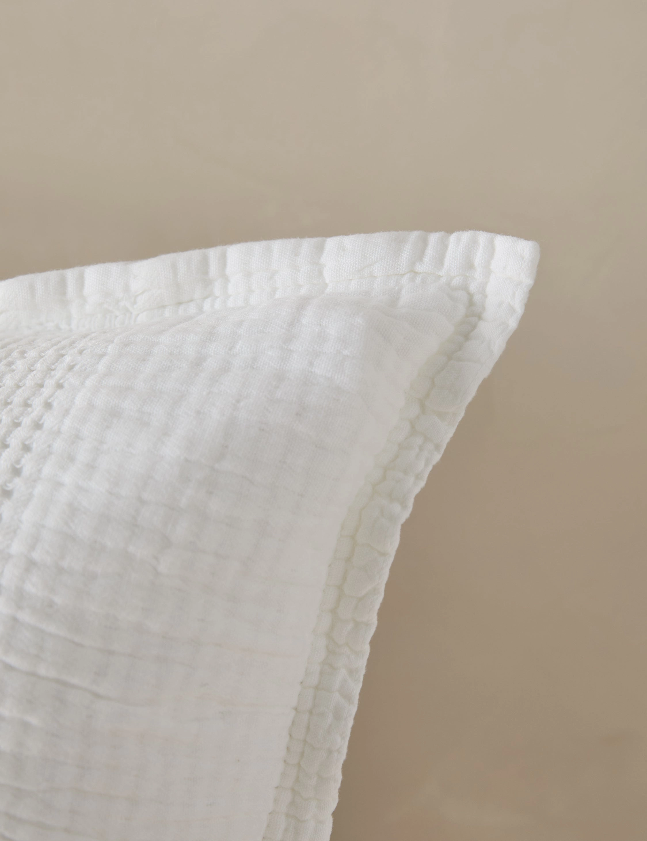 Nantucket Cotton Matelass Sham by Pom Pom at Home