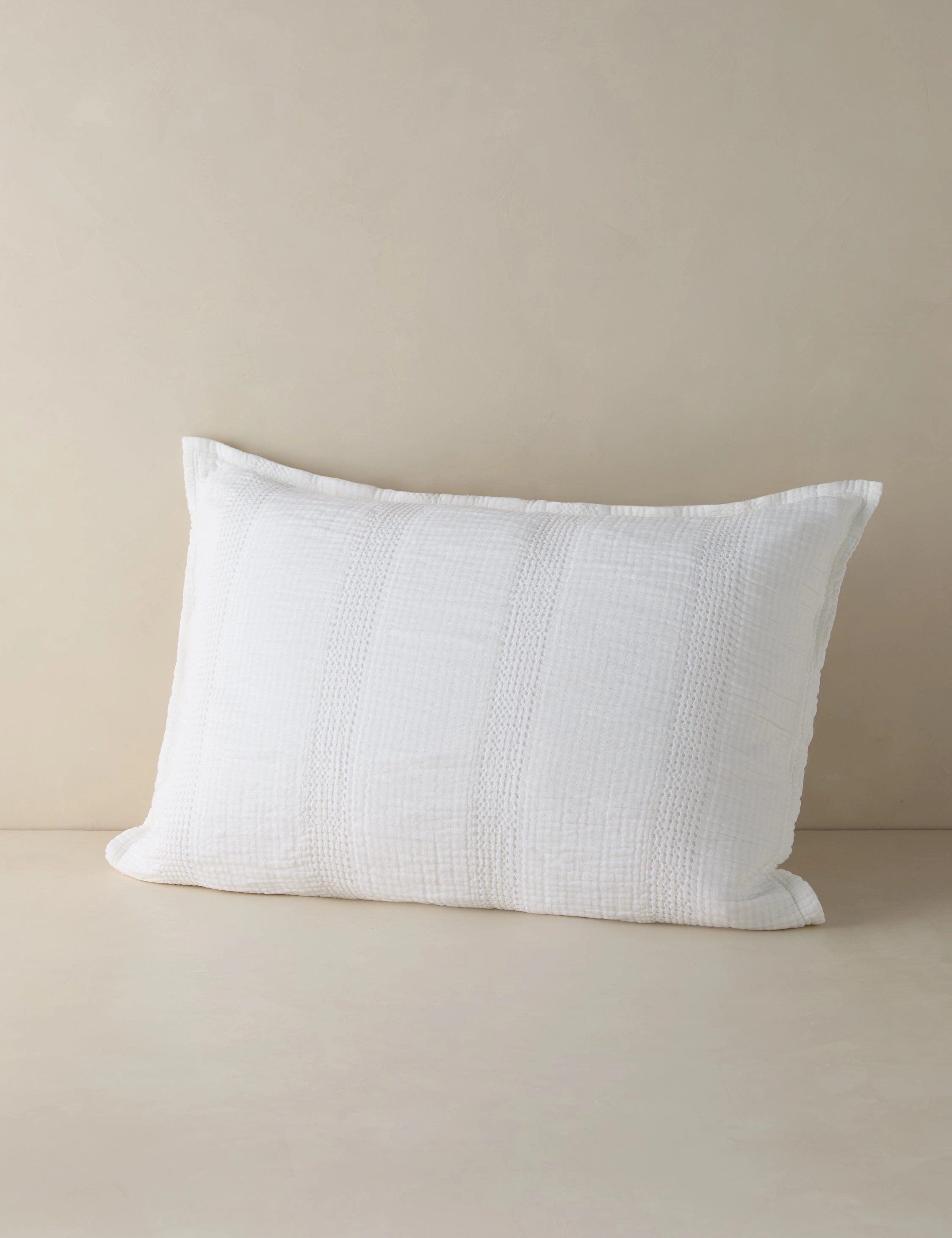 Nantucket Cotton Matelass Sham by Pom Pom at Home
