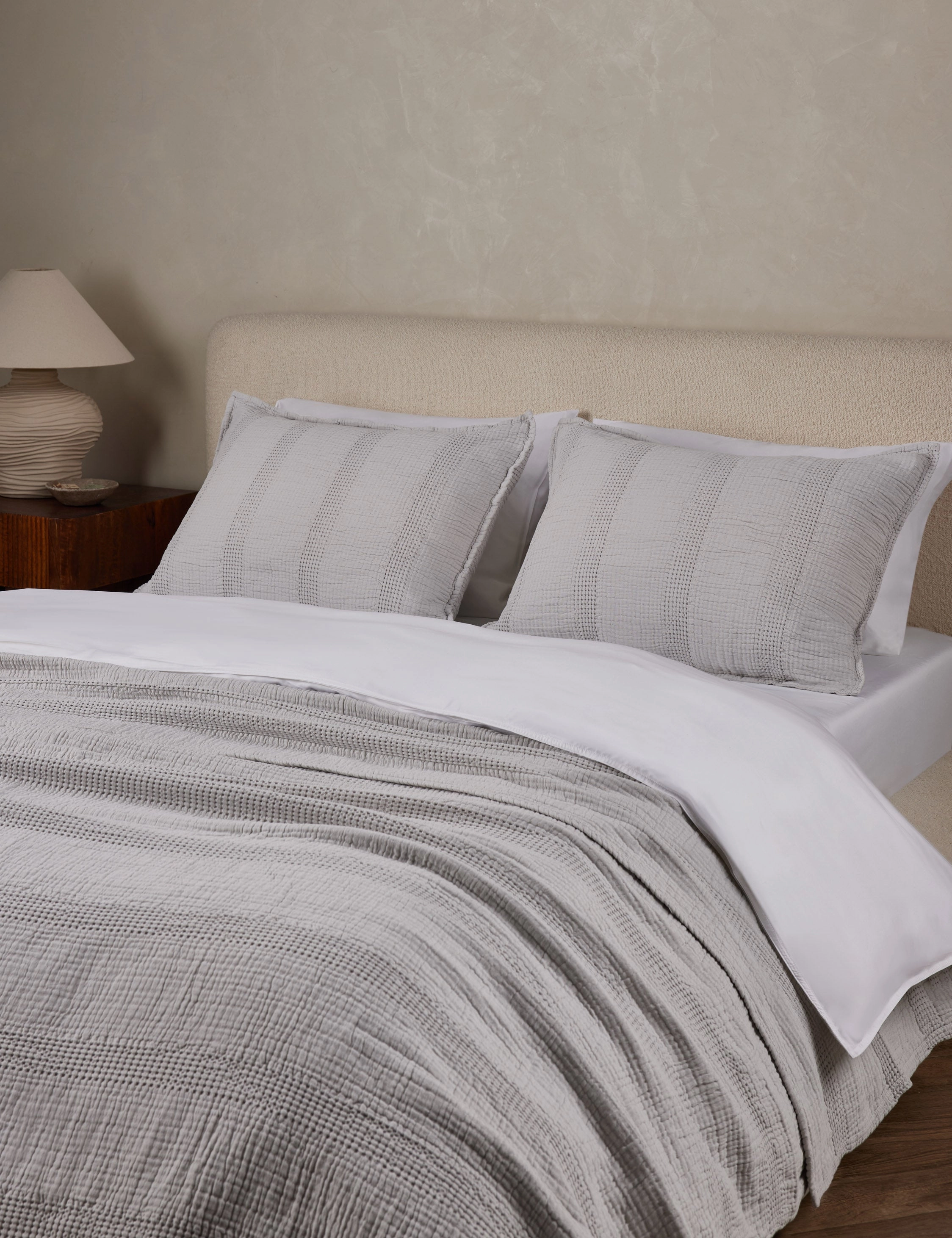 Nantucket Cotton Matelass Sham by Pom Pom at Home