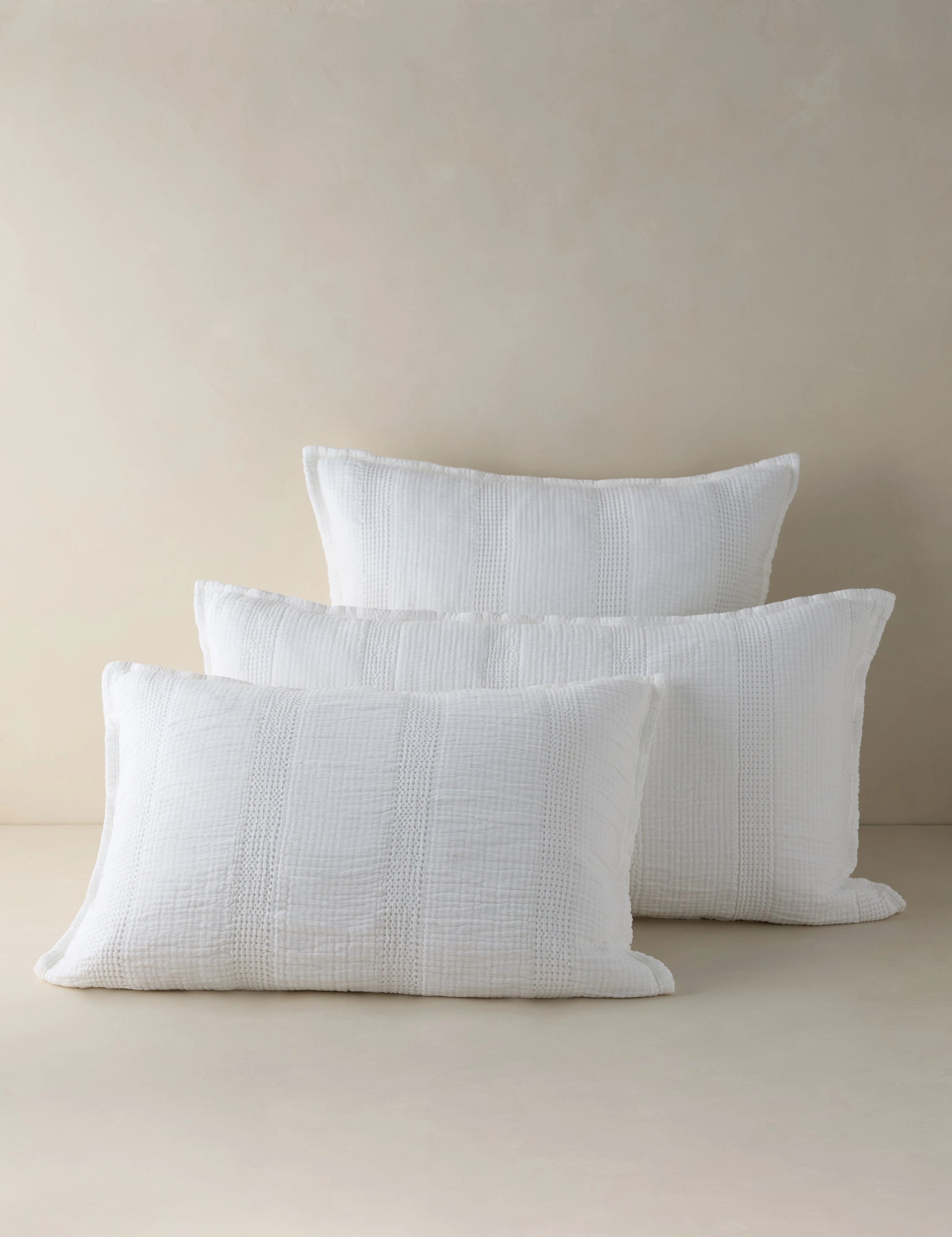 Nantucket Cotton Matelass Sham by Pom Pom at Home