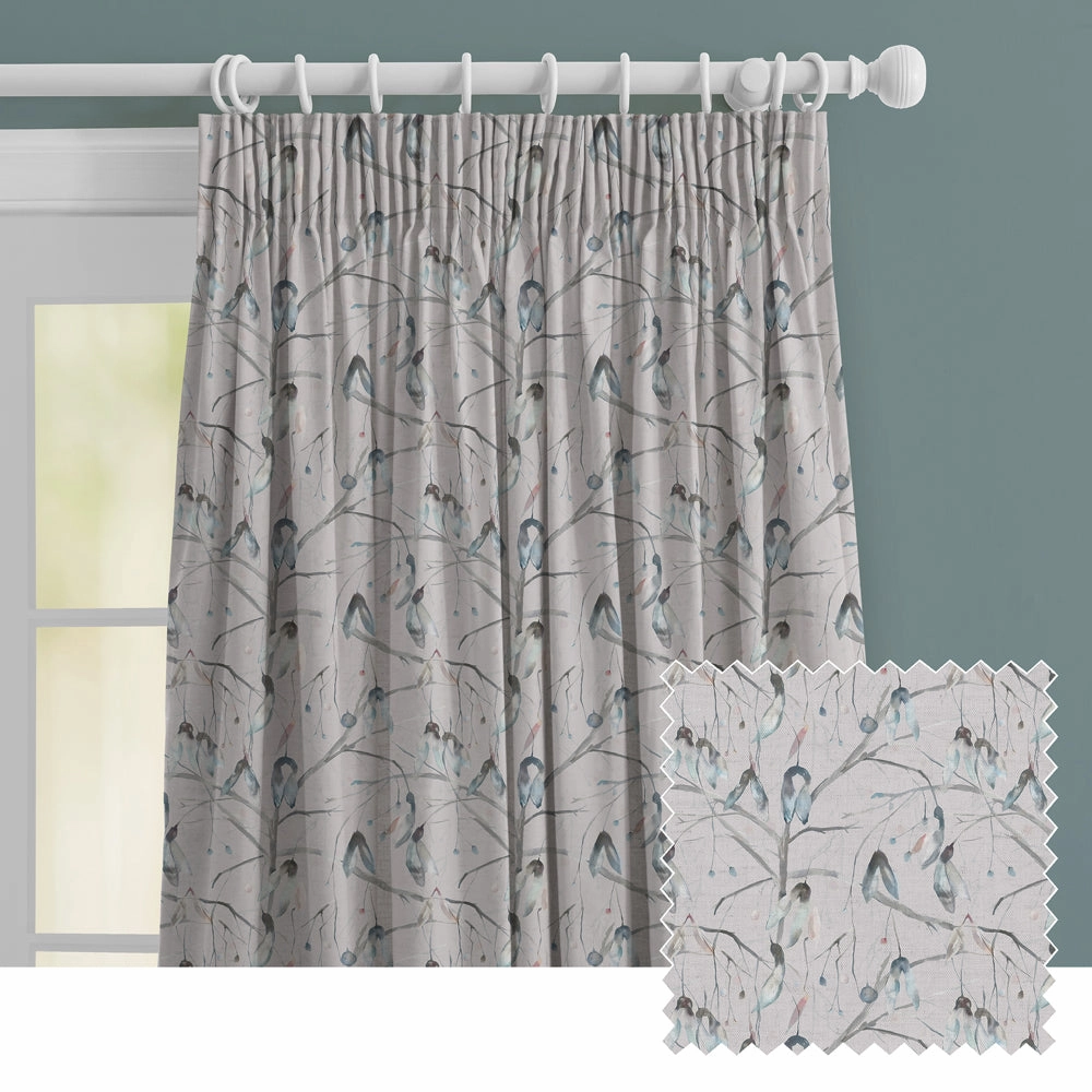 Nara Printed Made to Measure Curtains Cobaltbedding sets ,throw blankets 