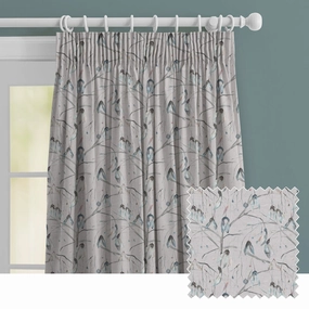 Nara Printed Made to Measure Curtains Cobaltbedding sets ,throw blankets 