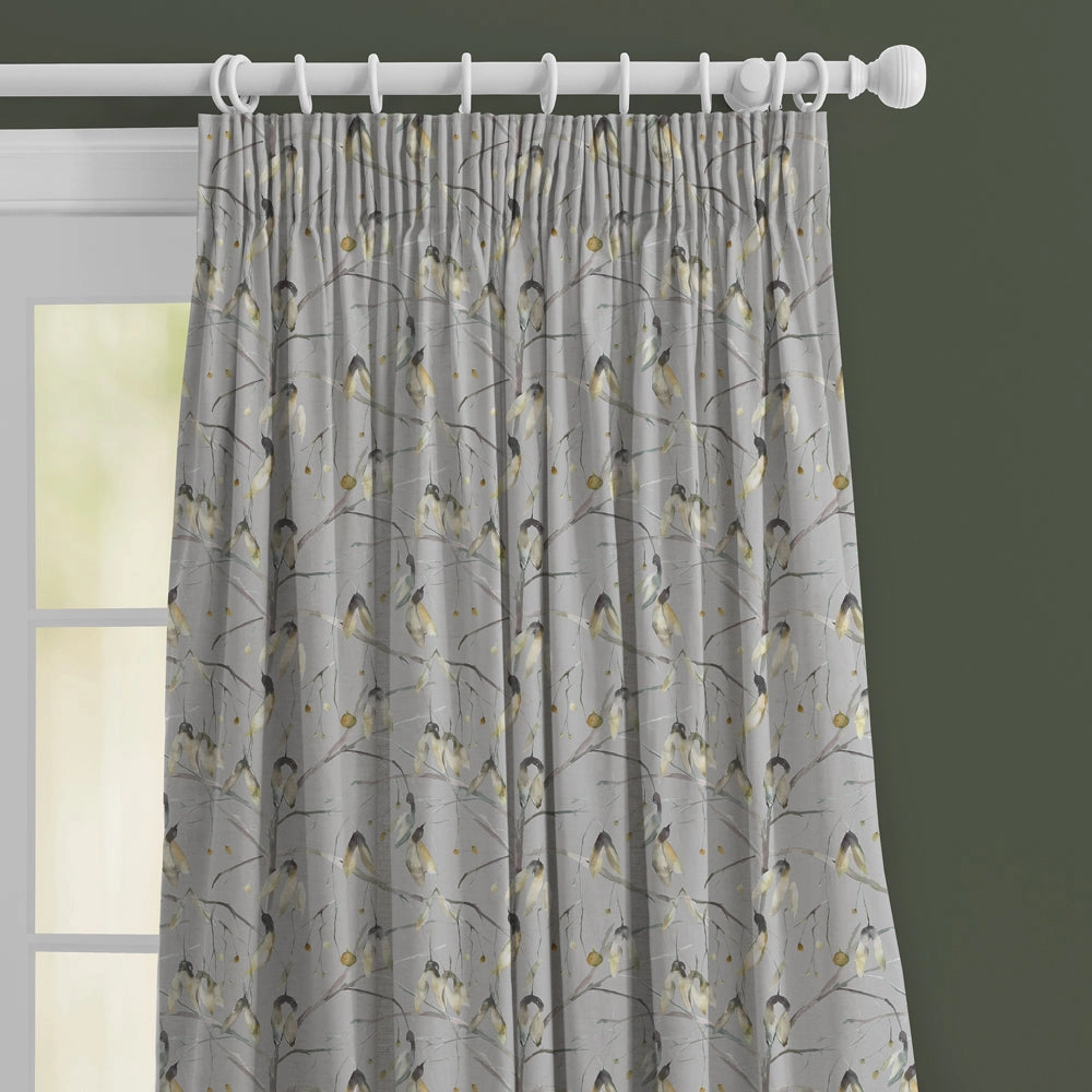 Nara Printed Made to Measure Curtains Emerald