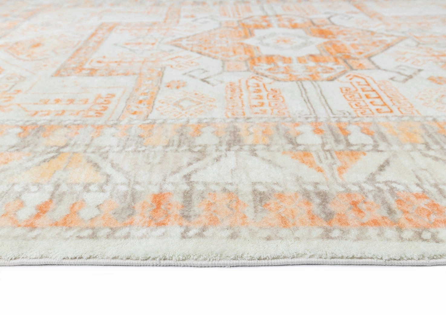 Natalya Orange Washable Runner Rug *NO RETURNS UNLESS FAULTY