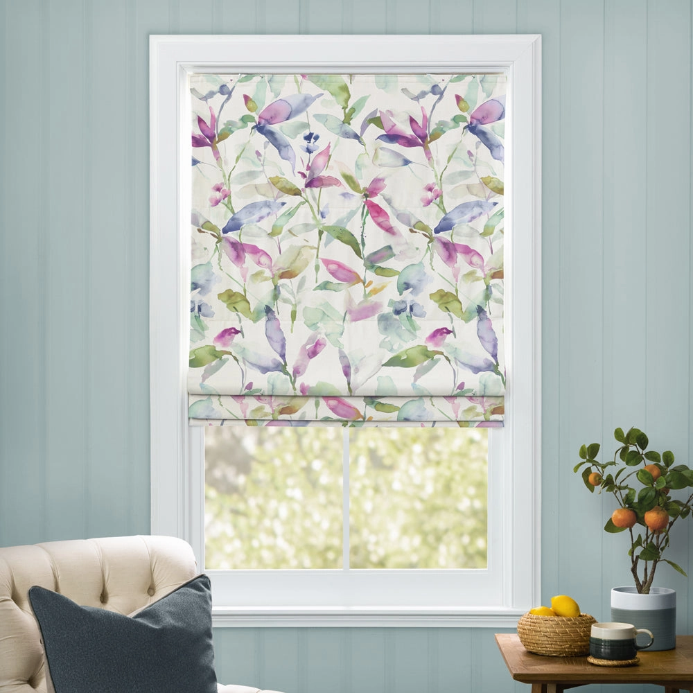 Naura Printed Cotton Made to Measure Roman Blinds Summer