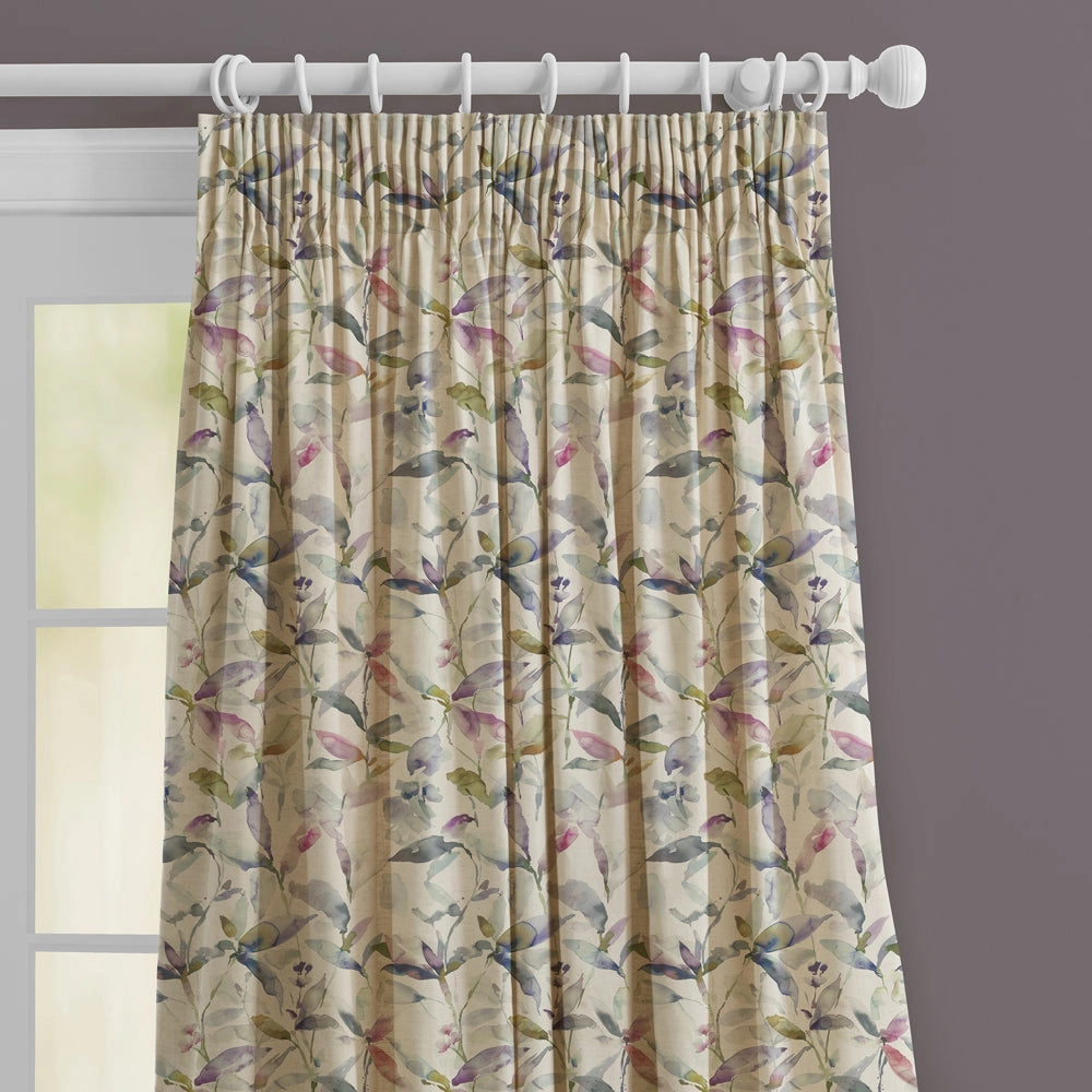 Naura Printed Made to Measure Curtains Fig Natural