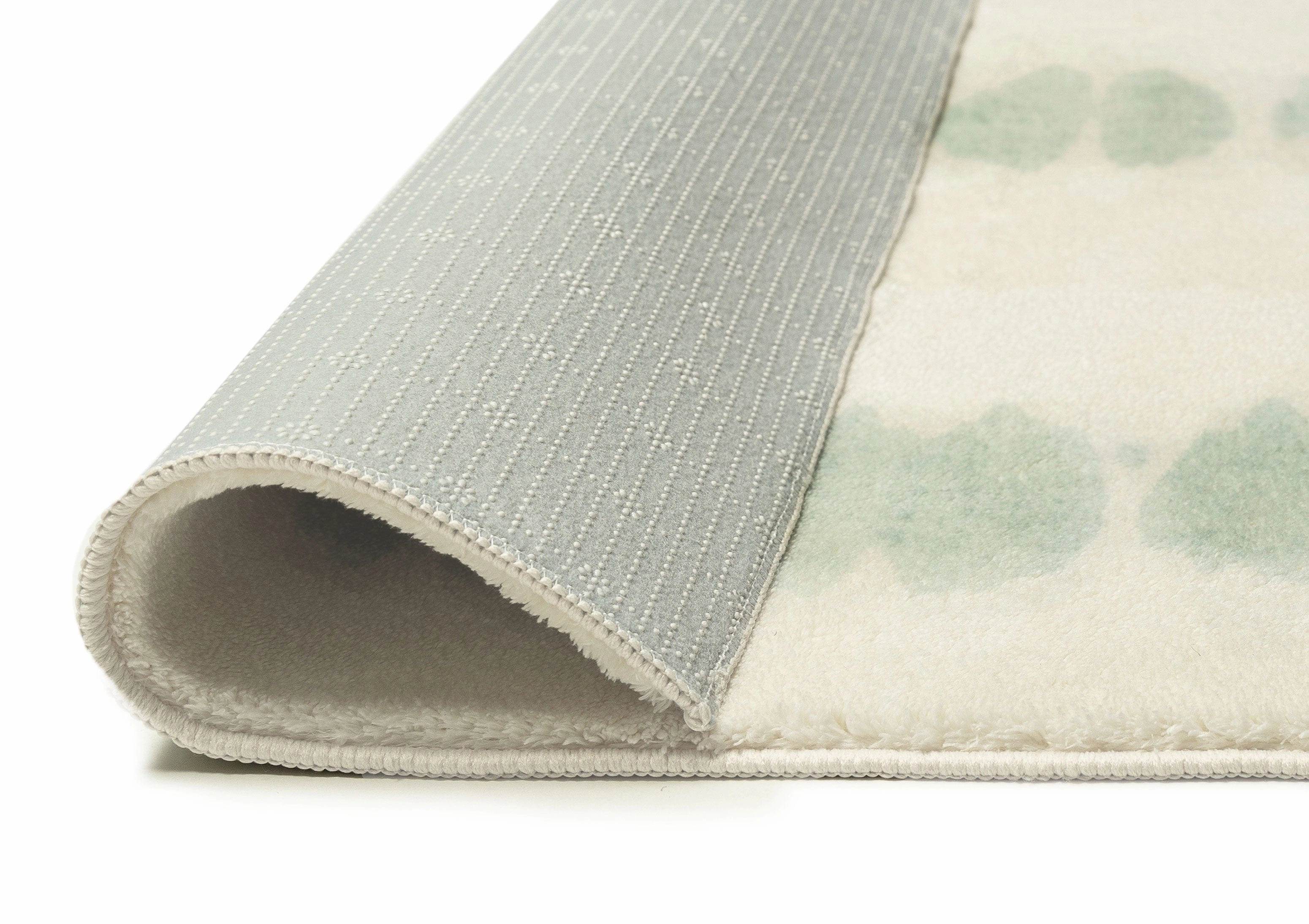 Nelia Mint Green Abstract Pattern Washable Rug *NO RETURNS UNLESS FAULTY