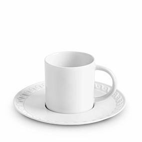 Neptune Espresso Cup   Saucer - Whiteglass cups ,personalized mugs 