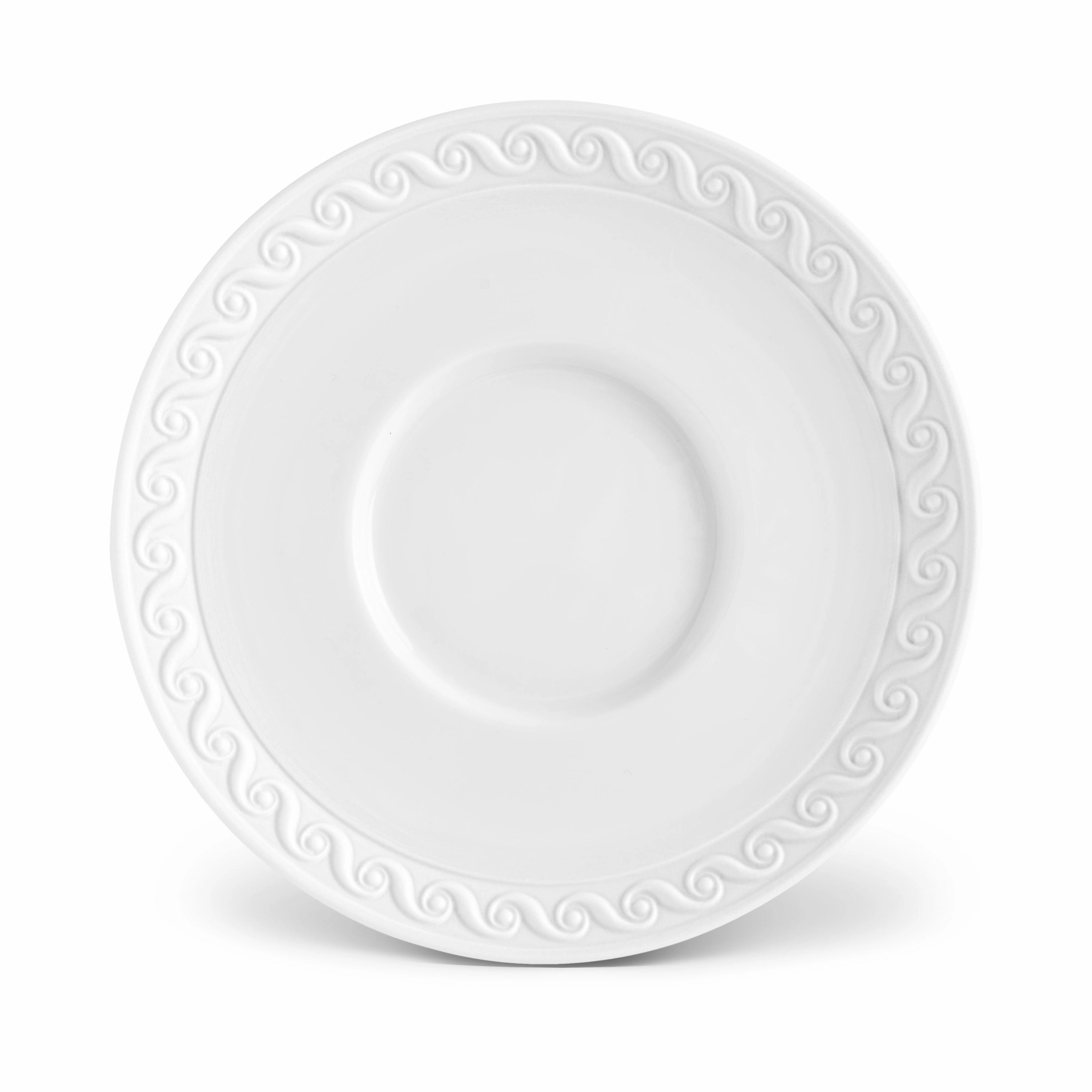 Neptune Espresso Cup   Saucer - White
