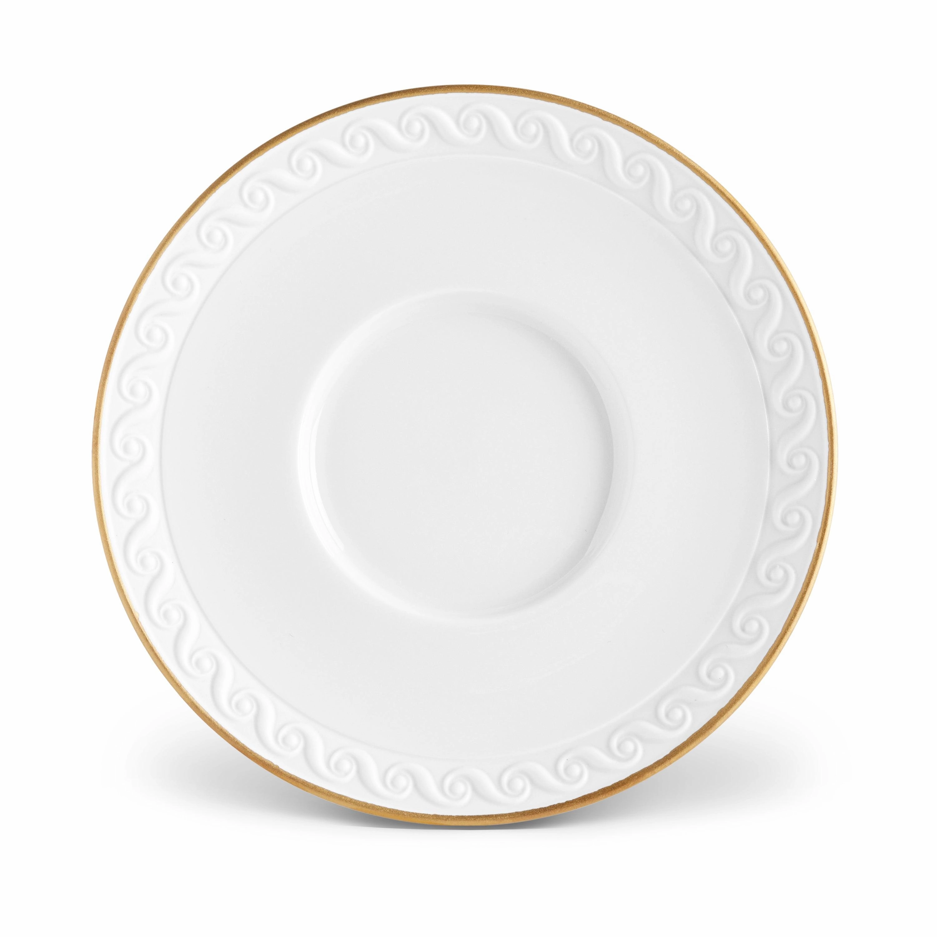 Neptune Espresso Cup   Saucer- Gold