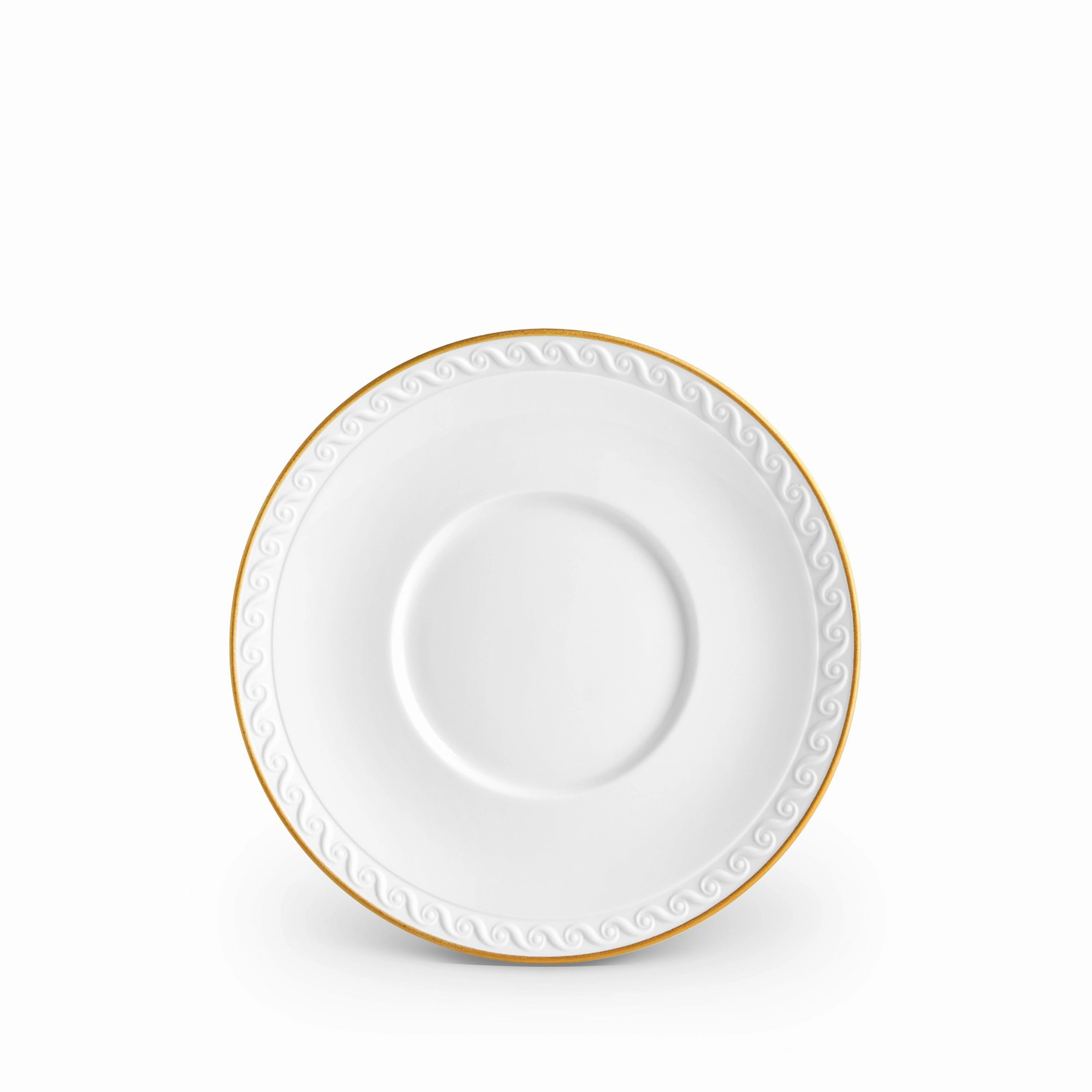 Neptune Saucer- Goldglass cups ,personalized mugs 