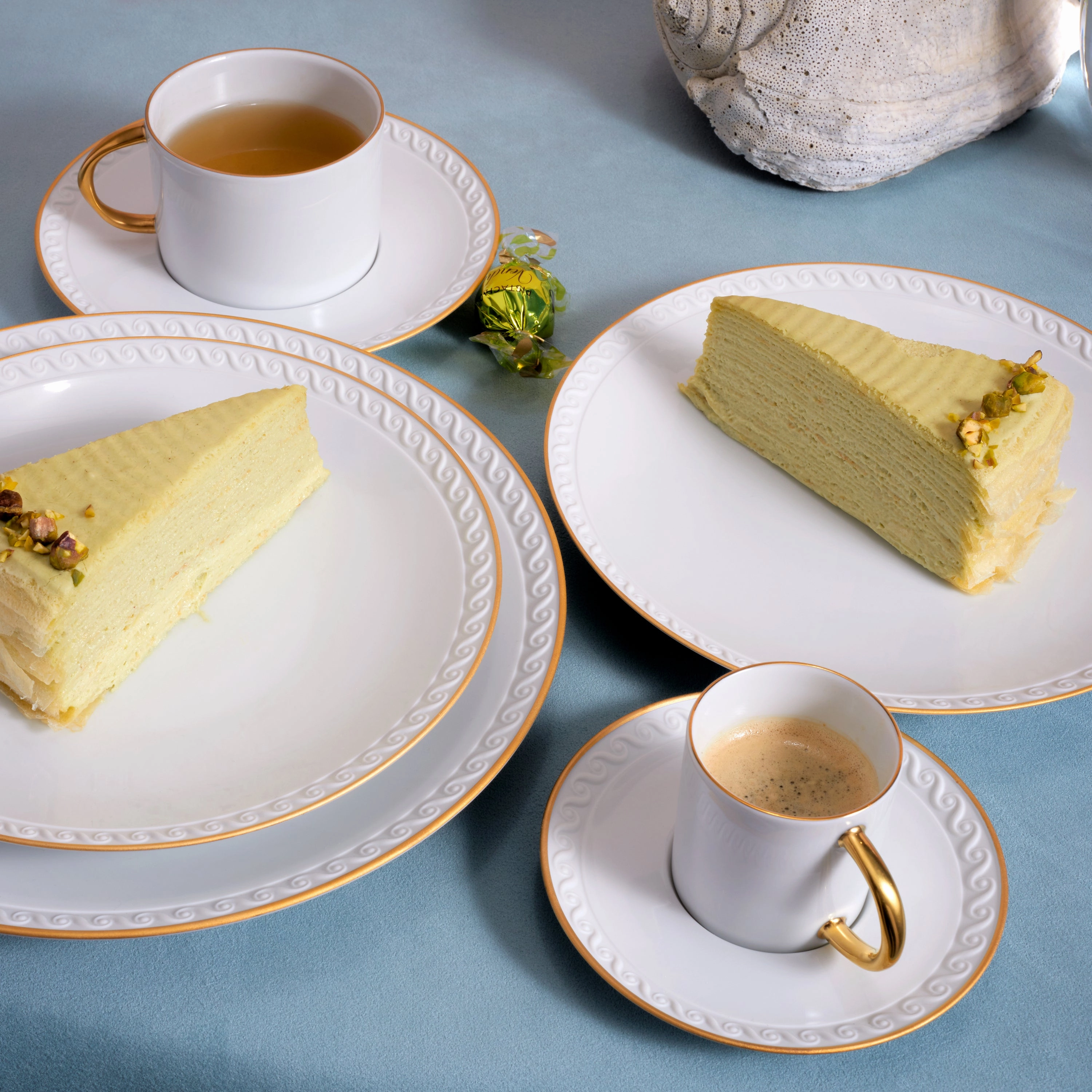 Neptune Tea Cup   Saucer (Set of 2)