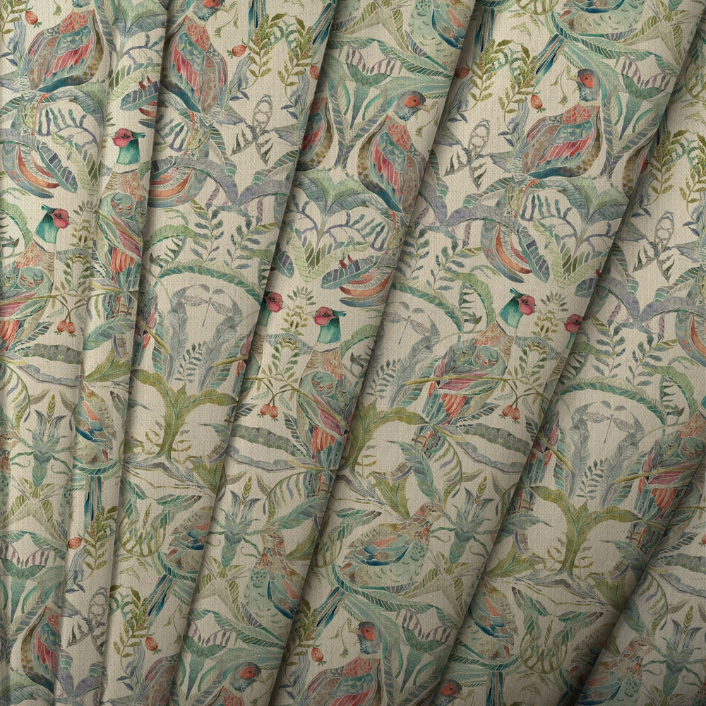 Netherton Printed Cotton Made to Measure Roman Blinds Pomegranate