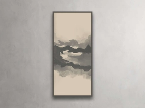 Neutral Horizon IV Framed Printnordic style wall decor